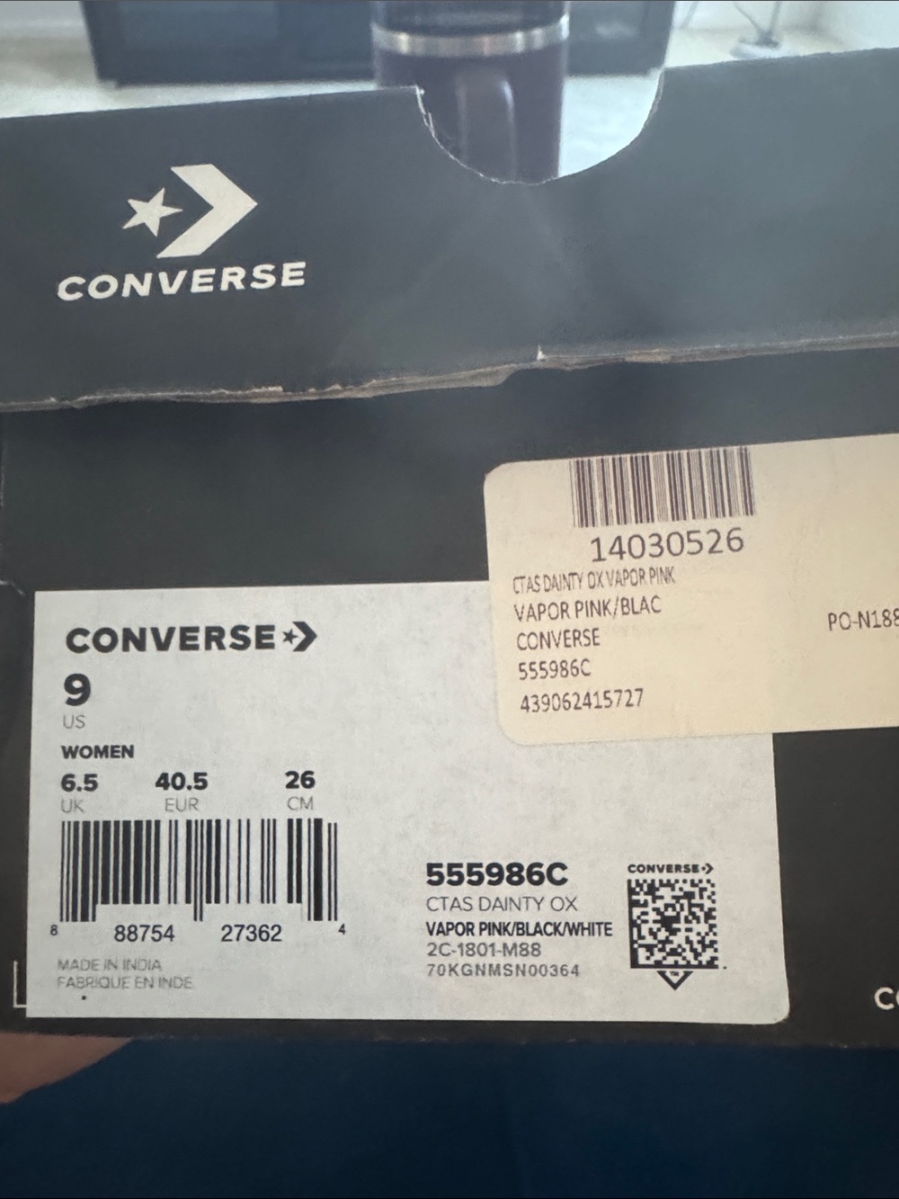 Vapor Pink Converse
